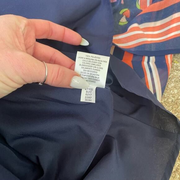 Maison Jules Watermelon Sleeveless Summer A- Line Dress Size M Fit/Flare - Picture 10 of 12